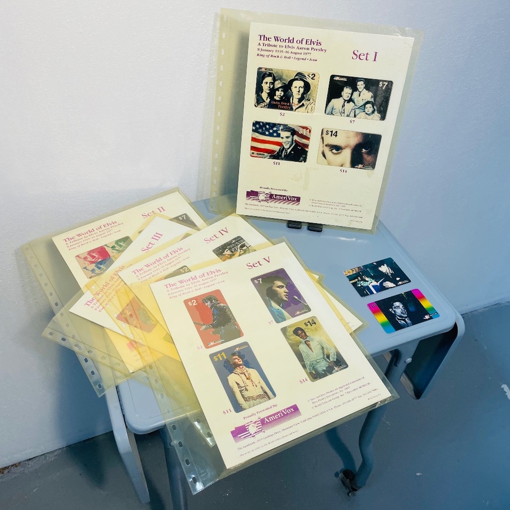 ELVIS Tribute Set of 5 Official Cards
